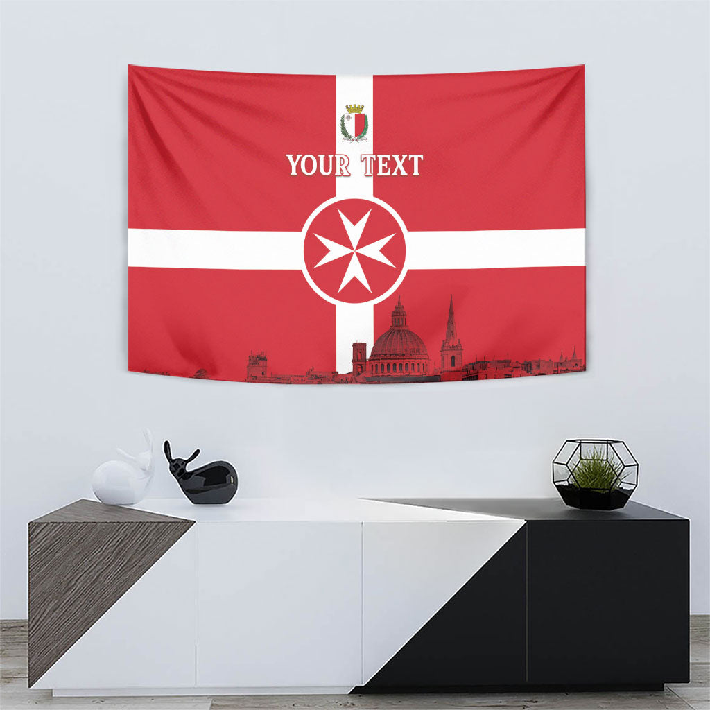 Personalized Malta Independence Day Tapestry Maltese Cross Heritage Pride
