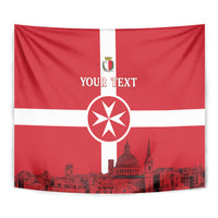 Personalized Malta Independence Day Tapestry Maltese Cross Heritage Pride