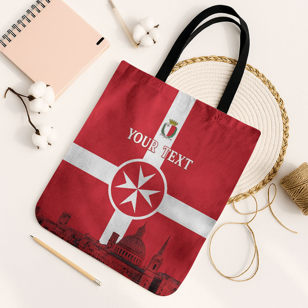 Personalized Malta Independence Day Tote Bag Maltese Cross Heritage Pride