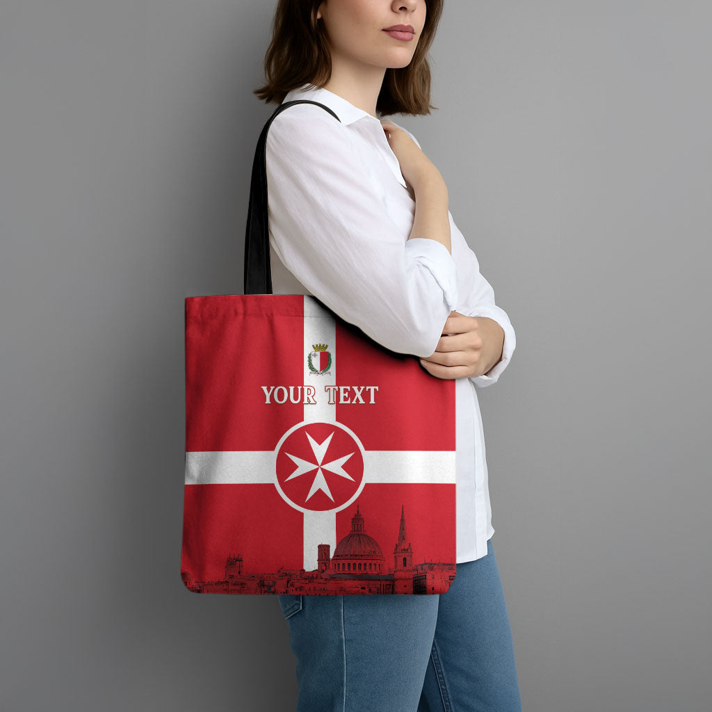 Personalized Malta Independence Day Tote Bag Maltese Cross Heritage Pride
