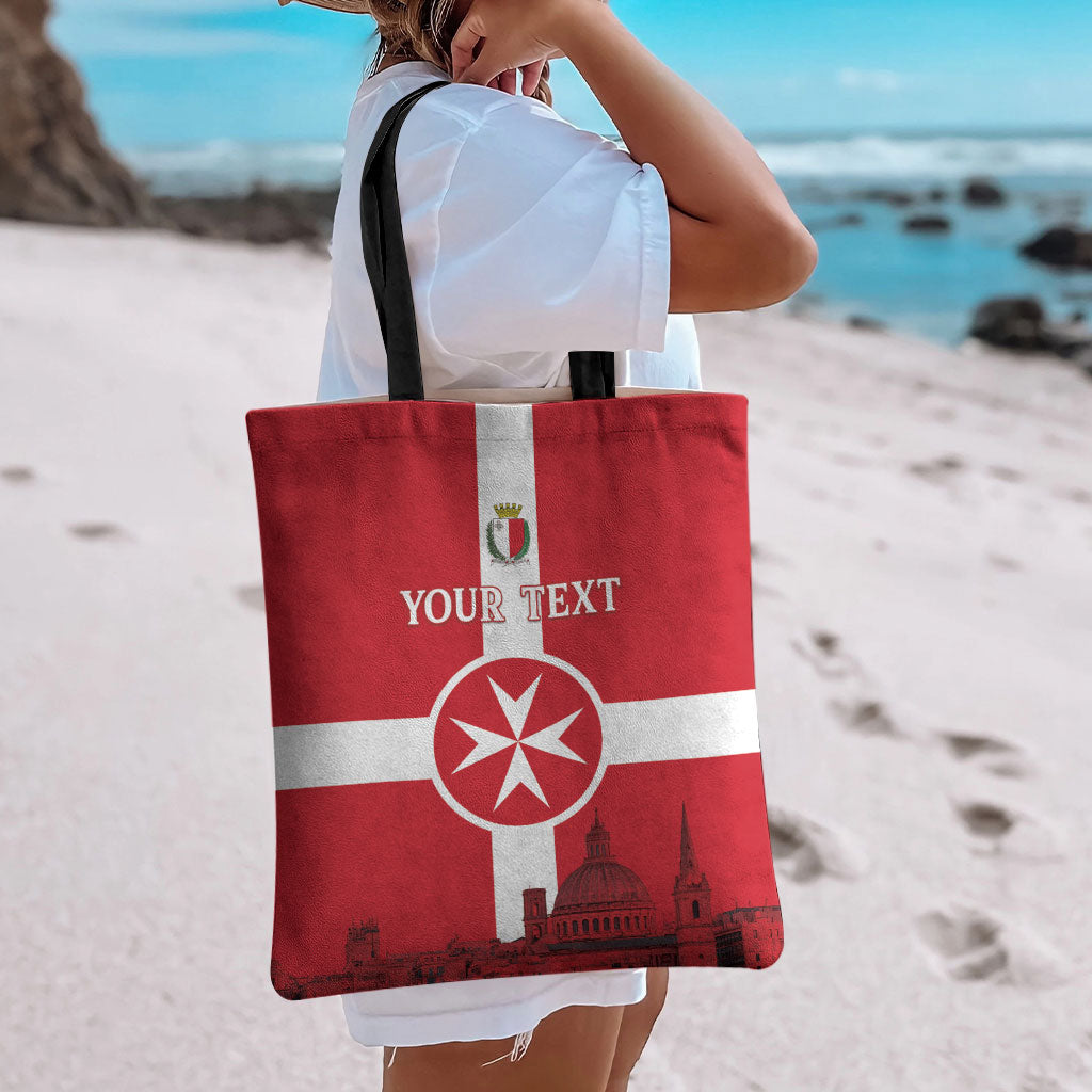 Personalized Malta Independence Day Tote Bag Maltese Cross Heritage Pride
