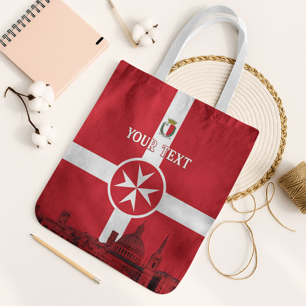 Personalized Malta Independence Day Tote Bag Maltese Cross Heritage Pride