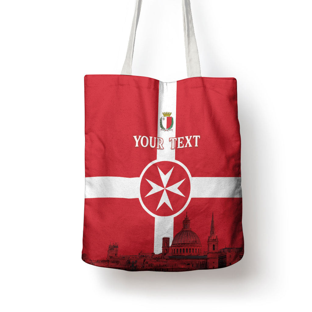 Personalized Malta Independence Day Tote Bag Maltese Cross Heritage Pride
