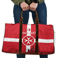 Personalized Malta Independence Day Travel Bag Maltese Cross Heritage Pride