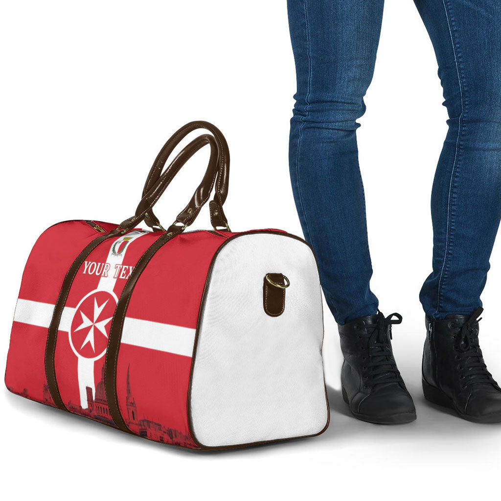 Personalized Malta Independence Day Travel Bag Maltese Cross Heritage Pride