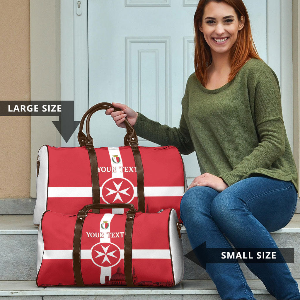 Personalized Malta Independence Day Travel Bag Maltese Cross Heritage Pride
