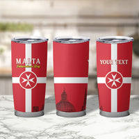 Personalized Malta Independence Day Tumbler Cup Maltese Cross Heritage Pride