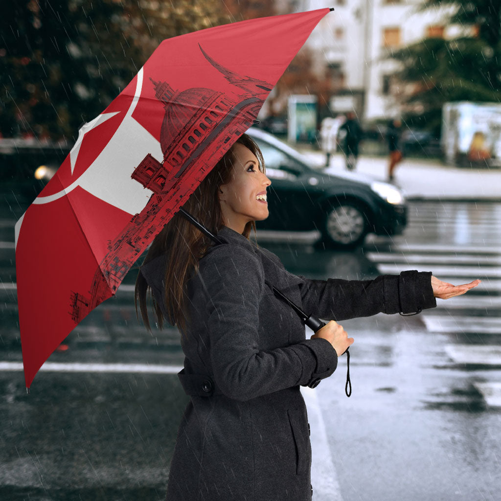 Personalized Malta Independence Day Umbrella Maltese Cross Heritage Pride