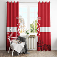 Personalized Malta Independence Day Window Curtain Maltese Cross Heritage Pride