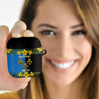 Personalized Monmouthshire Wales AirPods Case Sir Fynwy Flag With Welsh Daffodil - Wonder Print Shop