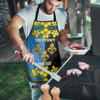 Personalized Monmouthshire Wales Apron Sir Fynwy Flag With Welsh Daffodil - Wonder Print Shop