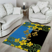 Personalized Monmouthshire Wales Area Rug Sir Fynwy Flag With Welsh Daffodil - Wonder Print Shop