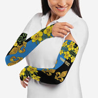 Personalized Monmouthshire Wales Arm Sleeves Sir Fynwy Flag With Welsh Daffodil - Wonder Print Shop