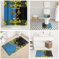 Personalized Monmouthshire Wales Bathroom Set Sir Fynwy Flag With Welsh Daffodil - Wonder Print Shop
