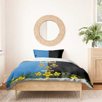 Personalized Monmouthshire Wales Bedding Set Sir Fynwy Flag With Welsh Daffodil - Wonder Print Shop