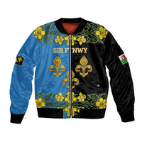 Personalized Monmouthshire Wales Bomber Jacket Sir Fynwy Flag With Welsh Daffodil - Wonder Print Shop