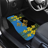 Personalized Monmouthshire Wales Car Mats Sir Fynwy Flag With Welsh Daffodil - Wonder Print Shop