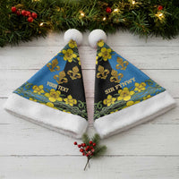 Personalized Monmouthshire Wales Christmas Santa Hat Sir Fynwy Flag With Welsh Daffodil - Wonder Print Shop