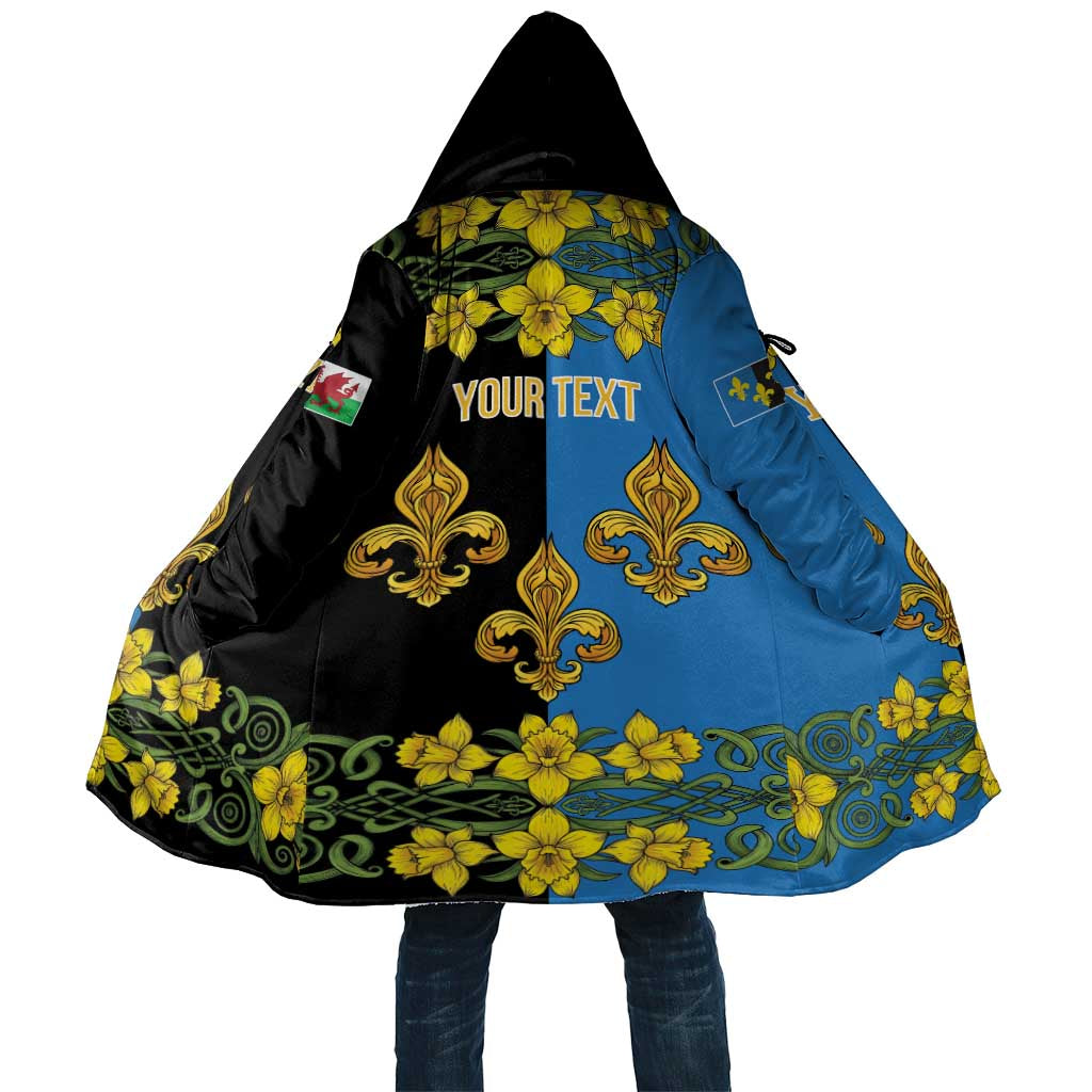 Personalized Monmouthshire Wales Cloak Sir Fynwy Flag With Welsh Daffodil - Wonder Print Shop