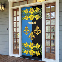 Personalized Monmouthshire Wales Door Cover Sir Fynwy Flag With Welsh Daffodil - Wonder Print Shop