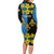 Personalized Monmouthshire Wales Family Matching Long Sleeve Bodycon Dress and Hawaiian Shirt Sir Fynwy Flag With Welsh Daffodil - Wonder Print Shop