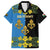 Personalized Monmouthshire Wales Family Matching Summer Maxi Dress and Hawaiian Shirt Sir Fynwy Flag With Welsh Daffodil - Wonder Print Shop