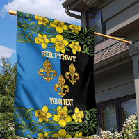 Personalized Monmouthshire Wales Garden Flag Sir Fynwy Flag With Welsh Daffodil - Wonder Print Shop