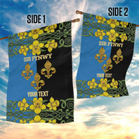 Personalized Monmouthshire Wales Garden Flag Sir Fynwy Flag With Welsh Daffodil - Wonder Print Shop