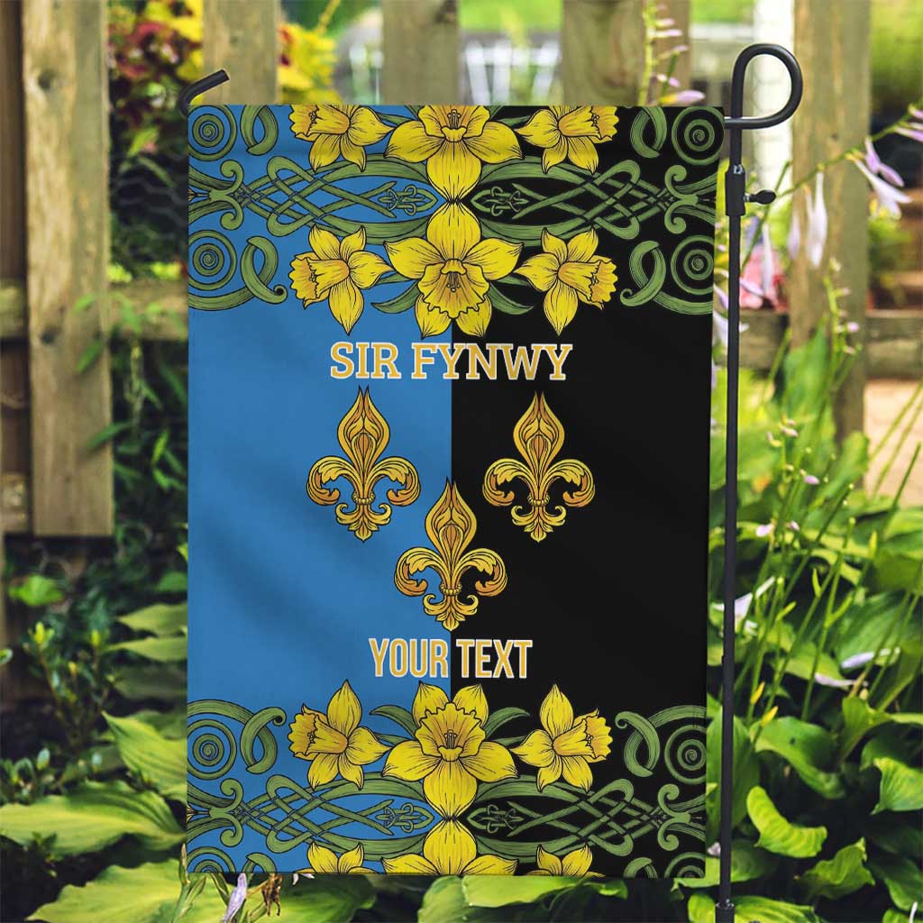 Personalized Monmouthshire Wales Garden Flag Sir Fynwy Flag With Welsh Daffodil - Wonder Print Shop