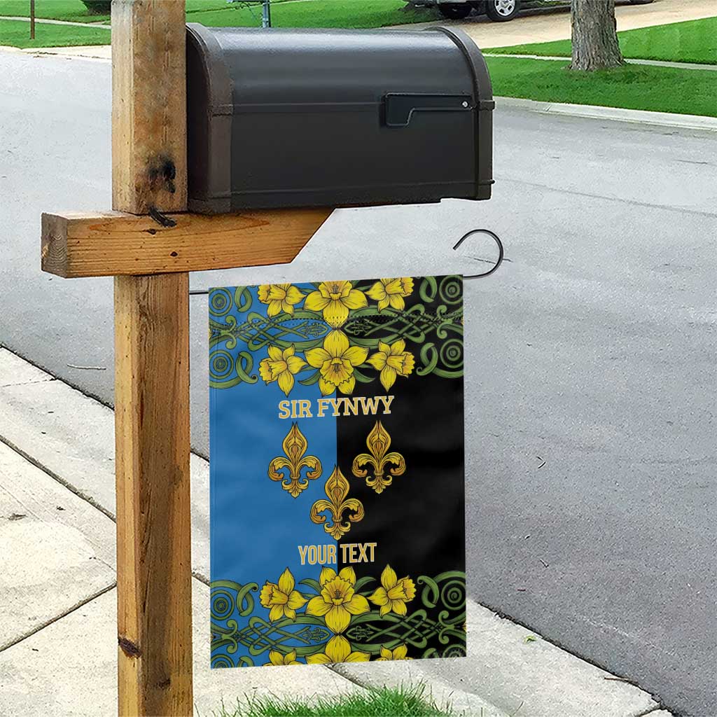 Personalized Monmouthshire Wales Garden Flag Sir Fynwy Flag With Welsh Daffodil - Wonder Print Shop