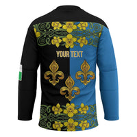 Personalized Monmouthshire Wales Hockey Jersey Sir Fynwy Flag With Welsh Daffodil - Wonder Print Shop