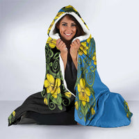 Personalized Monmouthshire Wales Hooded Blanket Sir Fynwy Flag With Welsh Daffodil - Wonder Print Shop