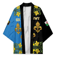 Personalized Monmouthshire Wales Kimono Sir Fynwy Flag With Welsh Daffodil - Wonder Print Shop