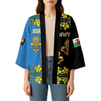 Personalized Monmouthshire Wales Kimono Sir Fynwy Flag With Welsh Daffodil - Wonder Print Shop