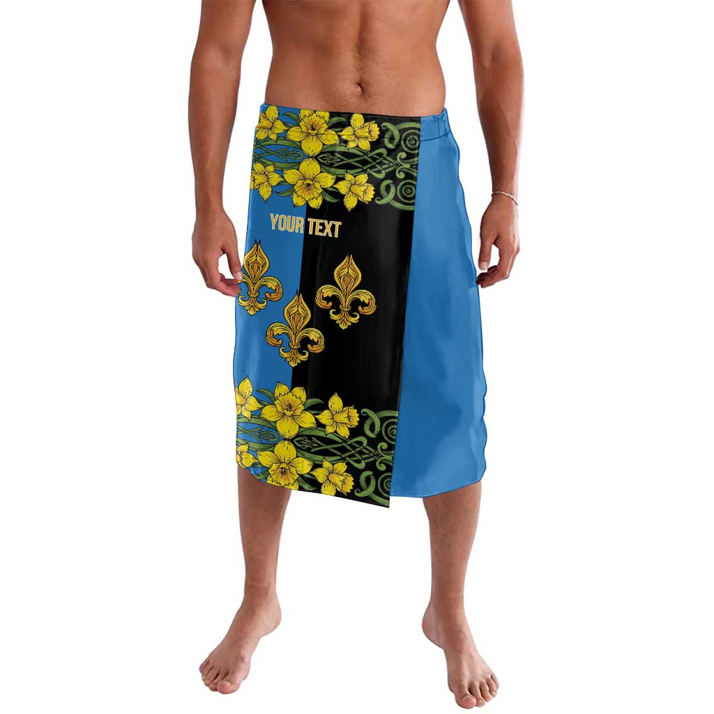 Personalized Monmouthshire Wales Lavalava Sir Fynwy Flag With Welsh Daffodil - Wonder Print Shop