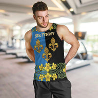 Personalized Monmouthshire Wales Men Tank Top Sir Fynwy Flag With Welsh Daffodil - Wonder Print Shop