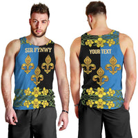 Personalized Monmouthshire Wales Men Tank Top Sir Fynwy Flag With Welsh Daffodil - Wonder Print Shop