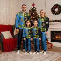 Personalized Monmouthshire Wales Christmas Pajama Set Sir Fynwy Flag With Welsh Daffodil - Wonder Print Shop