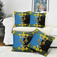 Personalized Monmouthshire Wales Pillow Cover Sir Fynwy Flag With Welsh Daffodil - Wonder Print Shop