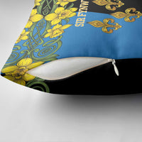 Personalized Monmouthshire Wales Pillow Cover Sir Fynwy Flag With Welsh Daffodil - Wonder Print Shop