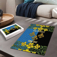 Personalized Monmouthshire Wales Puzzle Sir Fynwy Flag With Welsh Daffodil - Wonder Print Shop