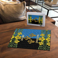 Personalized Monmouthshire Wales Puzzle Sir Fynwy Flag With Welsh Daffodil - Wonder Print Shop