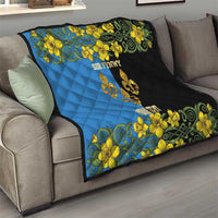 Personalized Monmouthshire Wales Quilt Sir Fynwy Flag With Welsh Daffodil - Wonder Print Shop