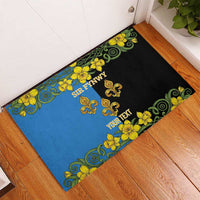 Personalized Monmouthshire Wales Rubber Doormat Sir Fynwy Flag With Welsh Daffodil - Wonder Print Shop
