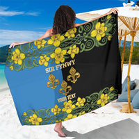 Personalized Monmouthshire Wales Sarong Sir Fynwy Flag With Welsh Daffodil - Wonder Print Shop