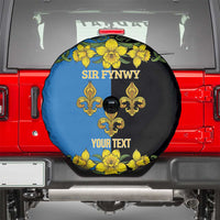 Personalized Monmouthshire Wales Spare Tire Cover Sir Fynwy Flag With Welsh Daffodil - Wonder Print Shop
