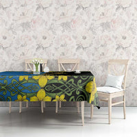 Personalized Monmouthshire Wales Tablecloth Sir Fynwy Flag With Welsh Daffodil - Wonder Print Shop