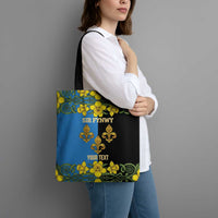 Personalized Monmouthshire Wales Tote Bag Sir Fynwy Flag With Welsh Daffodil - Wonder Print Shop
