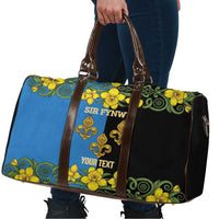 Personalized Monmouthshire Wales Travel Bag Sir Fynwy Flag With Welsh Daffodil - Wonder Print Shop
