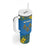 Personalized Monmouthshire Wales Tumbler With Handle Sir Fynwy Flag With Welsh Daffodil - Wonder Print Shop